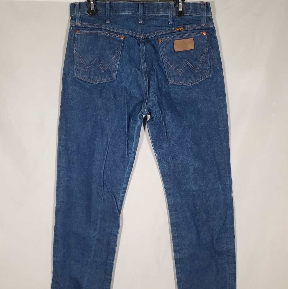 WRANGLER BLUE DENIM COMFORT RELAXED STRAIGHT LEG FIT JEANS